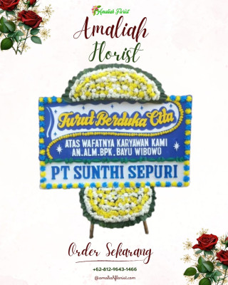Papan Bunga Duka di Air Manis